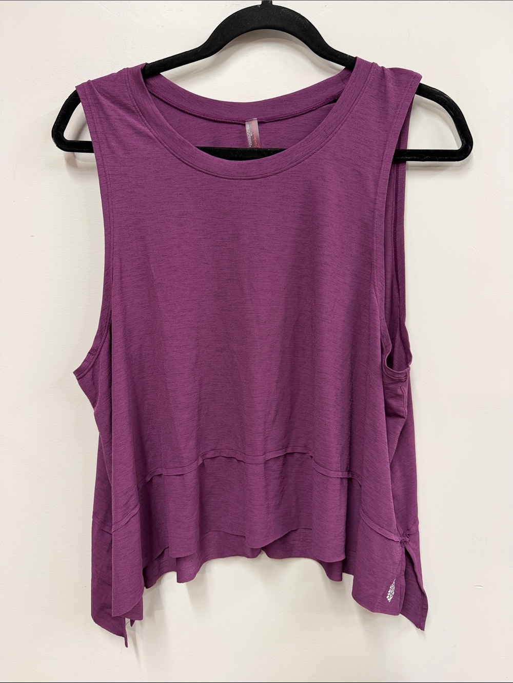 FP Movement by Free People Deep Purple Layered Muscle Tank L